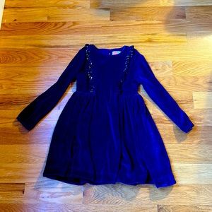 Beautiful velvet mini Boden girls dress size 7/8
